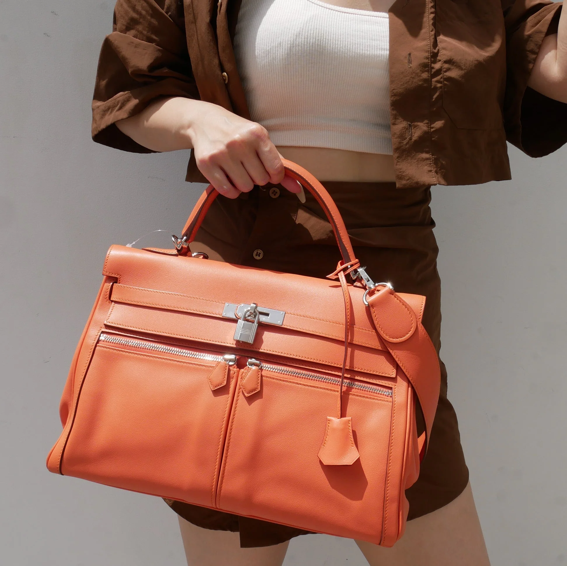 HERMES * 2012 Kelly Lakis 35 Mango Swift - Image 2