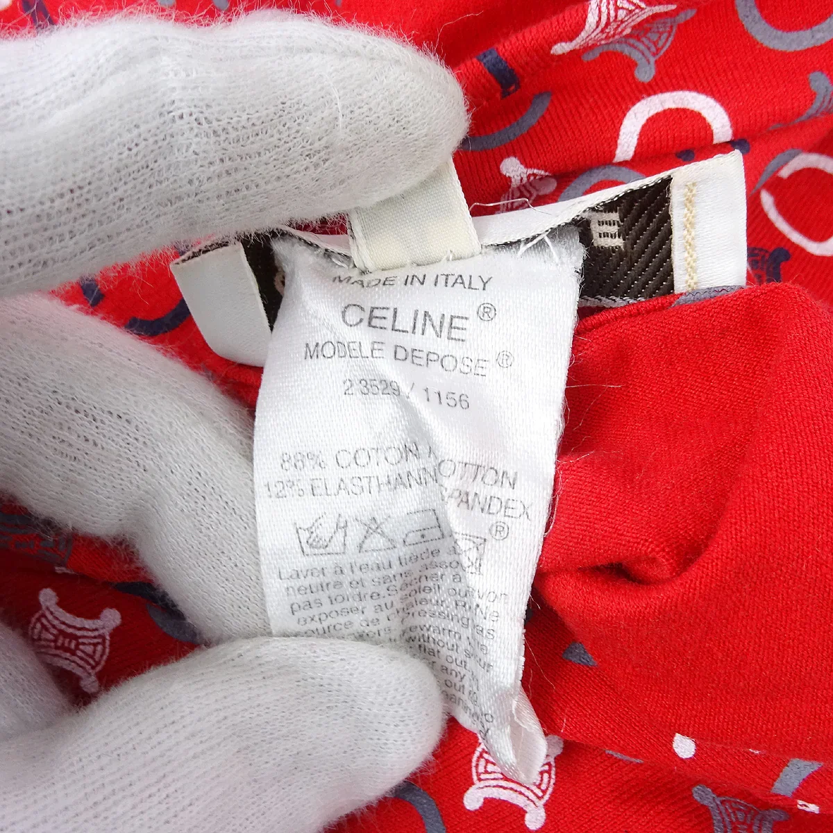 Celine C Macadam T-shirt Red #M - Image 10