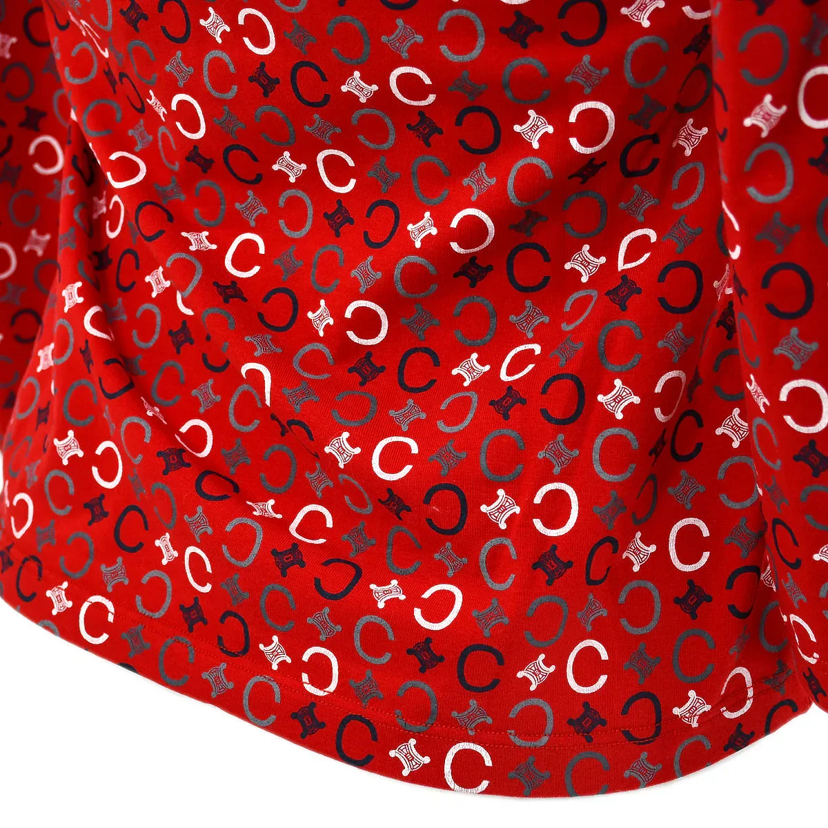 Celine C Macadam T-shirt Red #M - Image 4