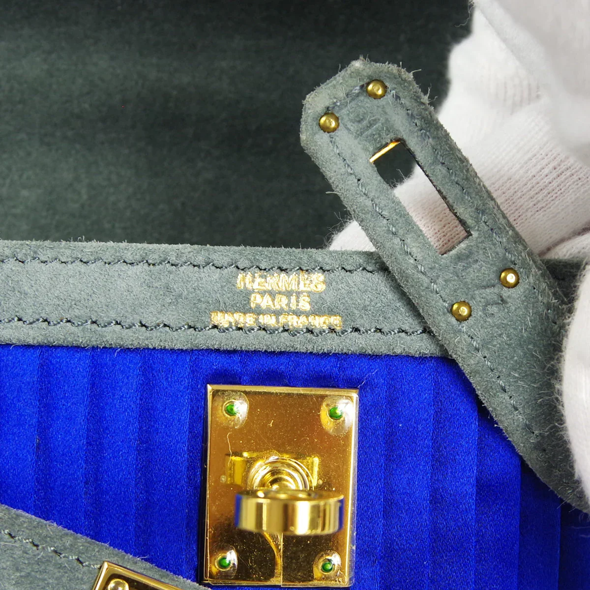 HERMES * 1999 Mini Kelly 20 Pleated Silk - Image 5