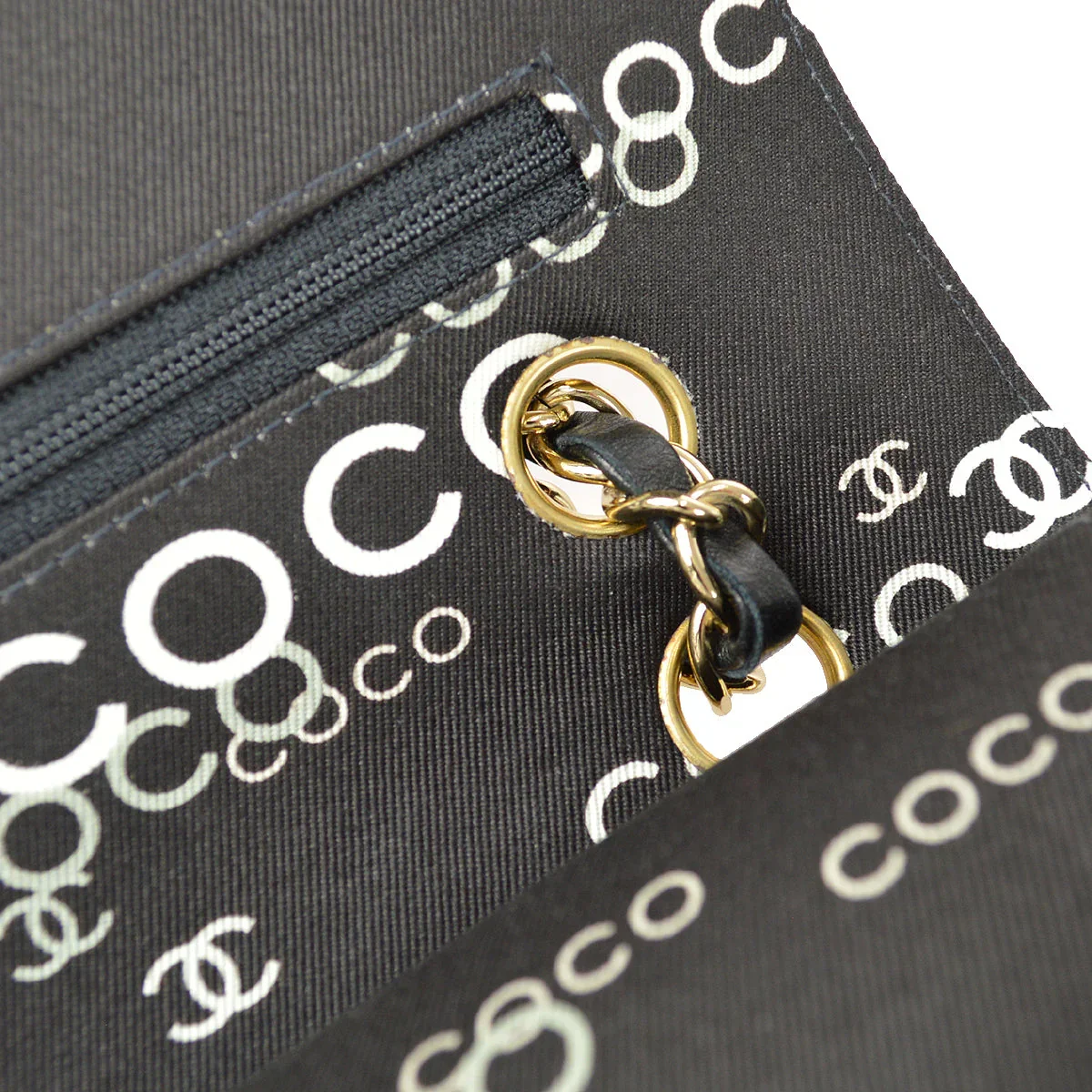 Chanel * 2001 COCO Classic Double Flap Medium Black - Image 9
