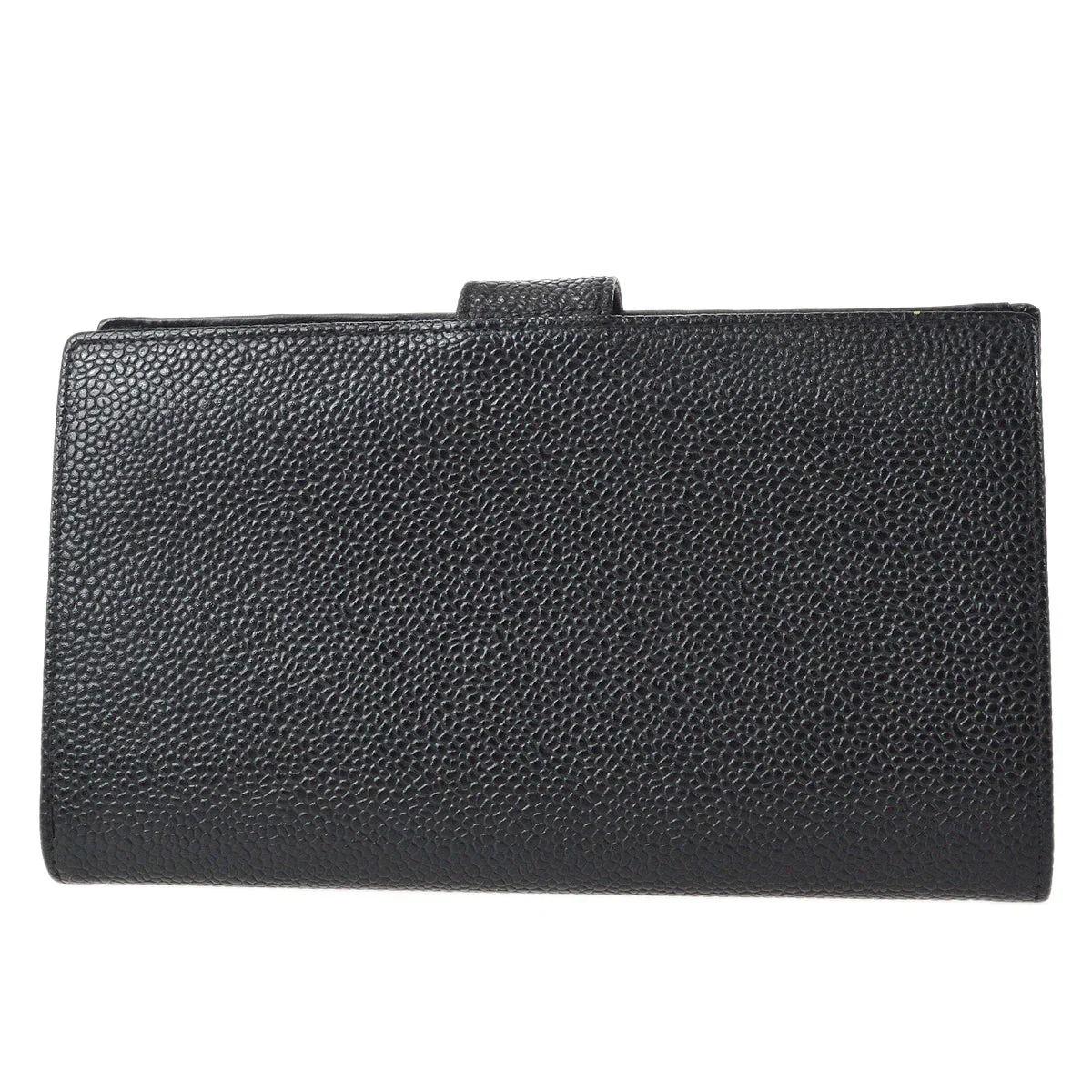 Chanel 2001-2003 Timeless Long Wallet Black Caviar - Image 2