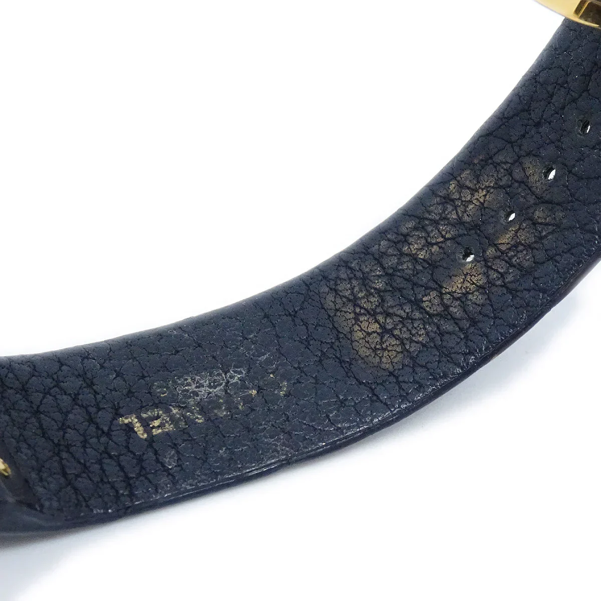 Chanel Matelasse Watch 18KYG Black Alligator - Image 5