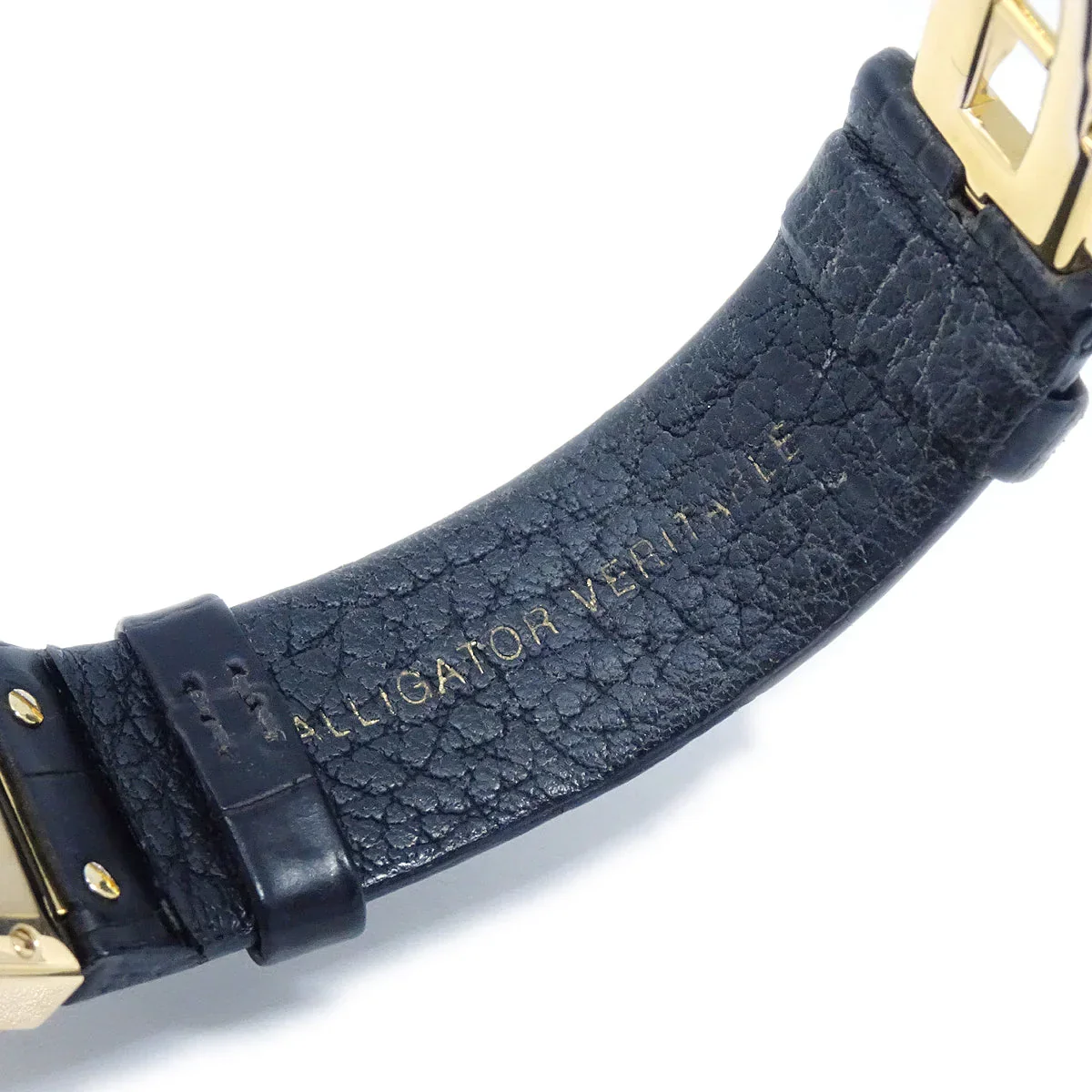 Chanel Matelasse Watch 18KYG Black Alligator - Image 7