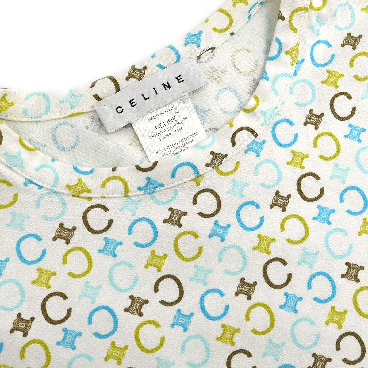 Celine Macadam T-shirt White - Image 5