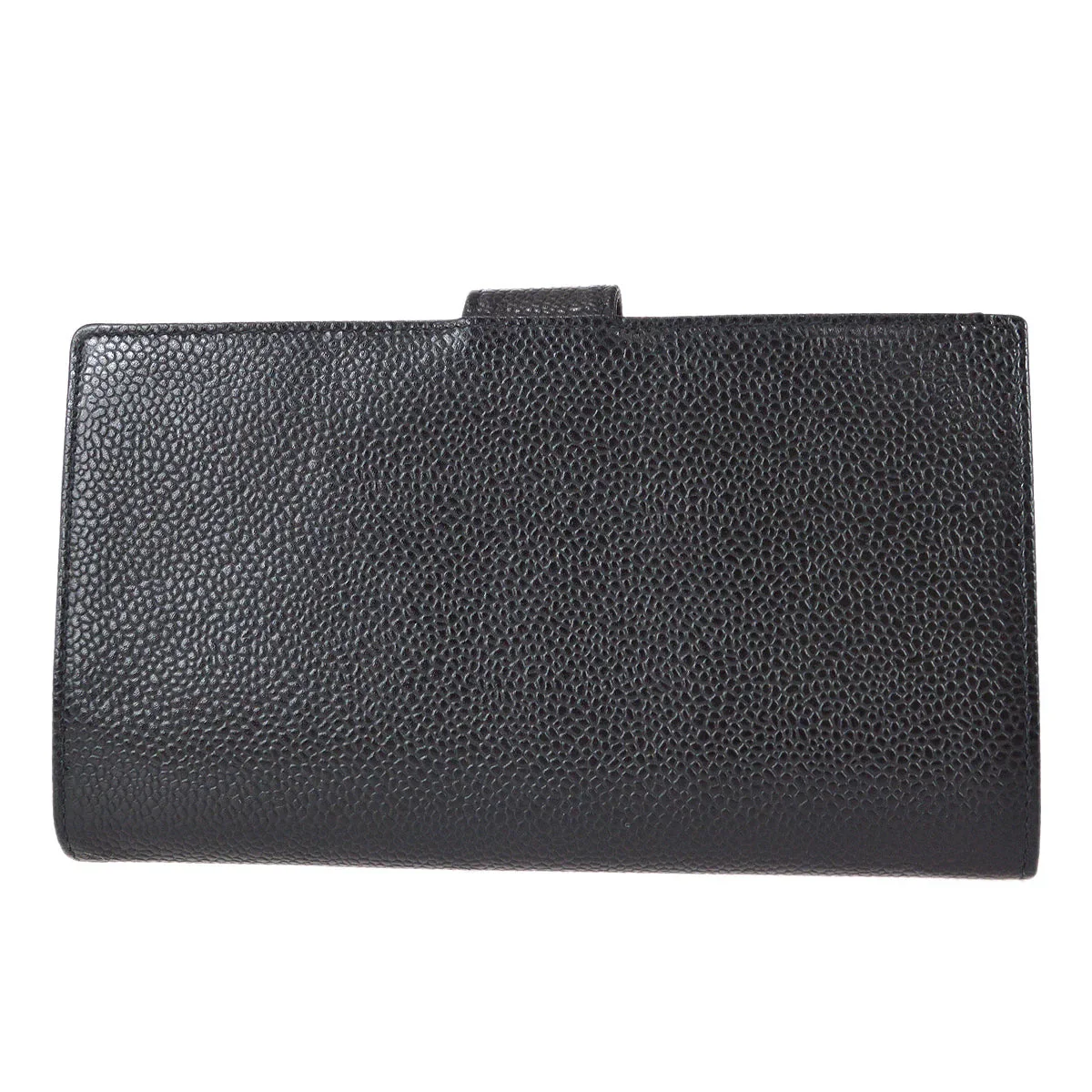 Chanel 2001-2003 Timeless Long Wallet Black Caviar - Image 2