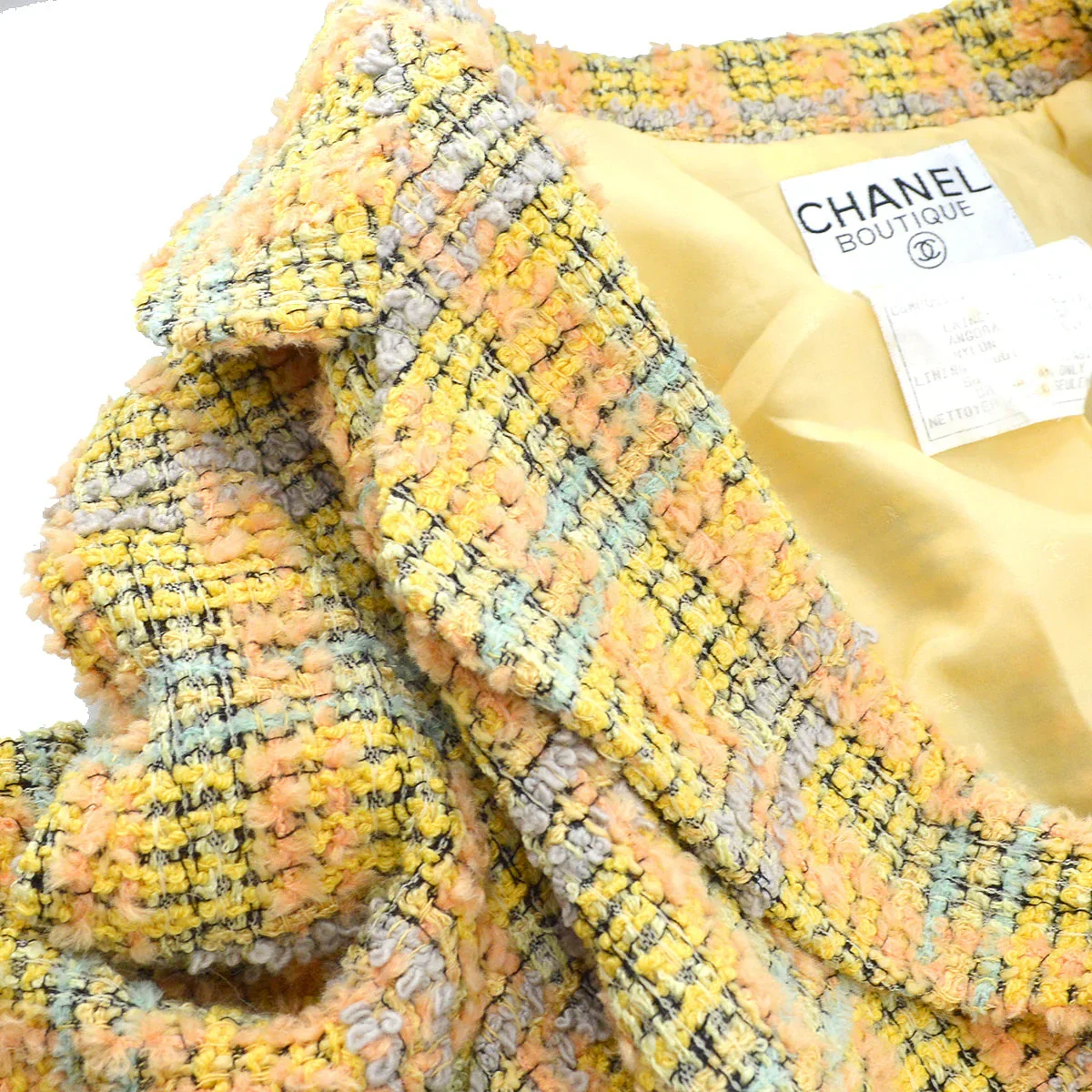 Chanel Fall 1994 single-breasted tweed jacket #36 - Image 7