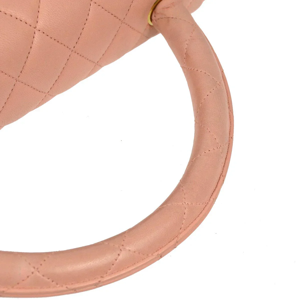 Chanel 1994-1996 Pink Lambskin Classic Single Flap 2 in 1 Handbag Set - Image 6
