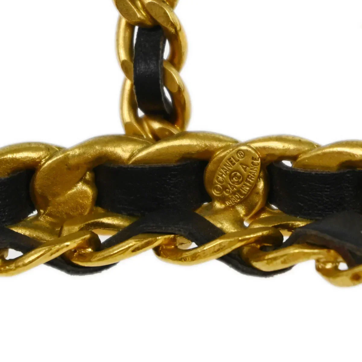 Chanel Black Gold Chain Bottle Holder 94A - Image 6