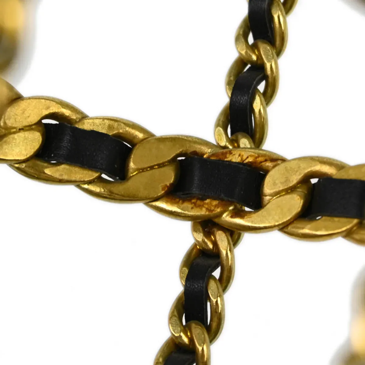 Chanel Black Gold Chain Bottle Holder 94A - Image 7