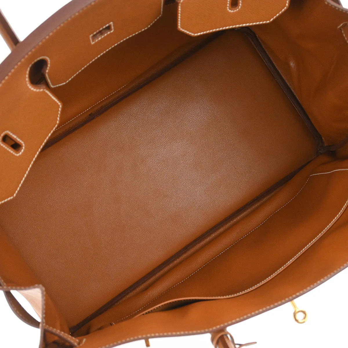 Hermes Gold Courchevel Birkin 40 Handbag - Image 8