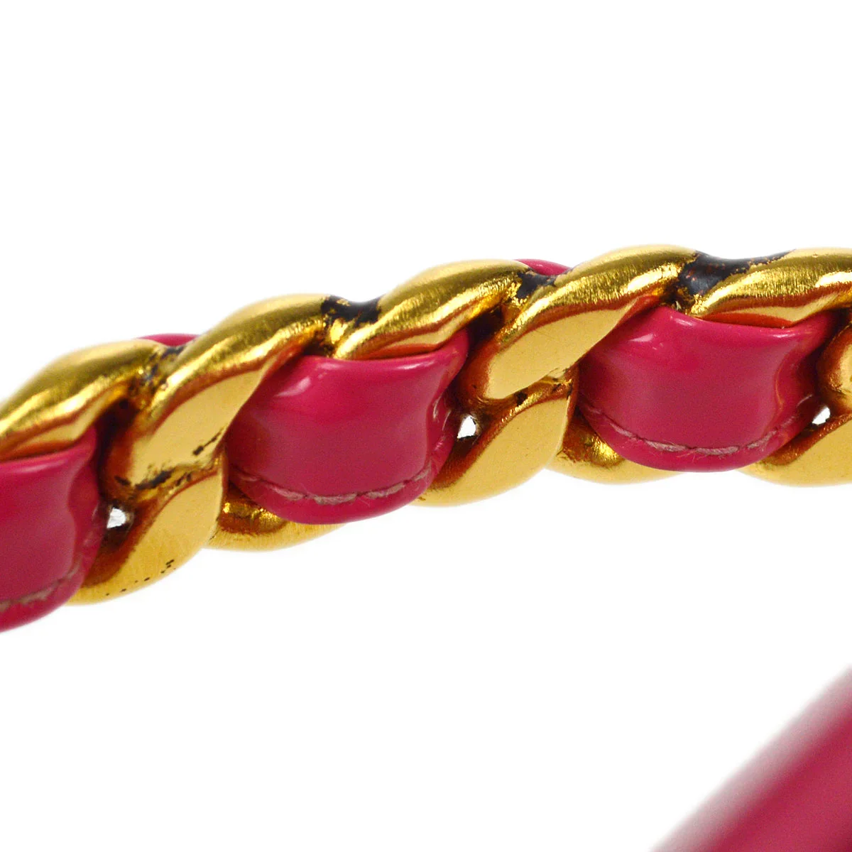 Chanel 1994-1996 Round Vanity Handbag Pink - Image 5