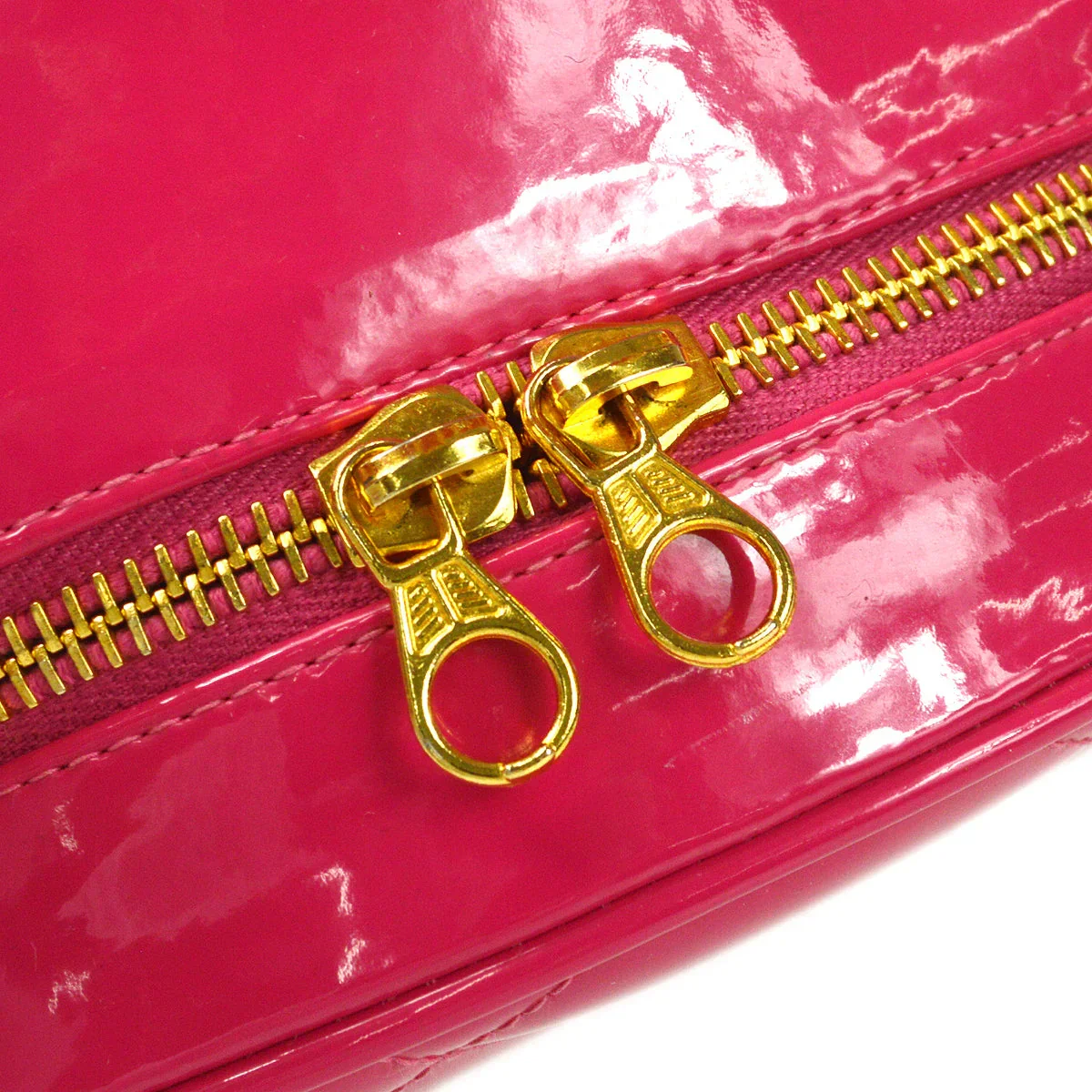 Chanel 1994-1996 Round Vanity Handbag Pink - Image 6