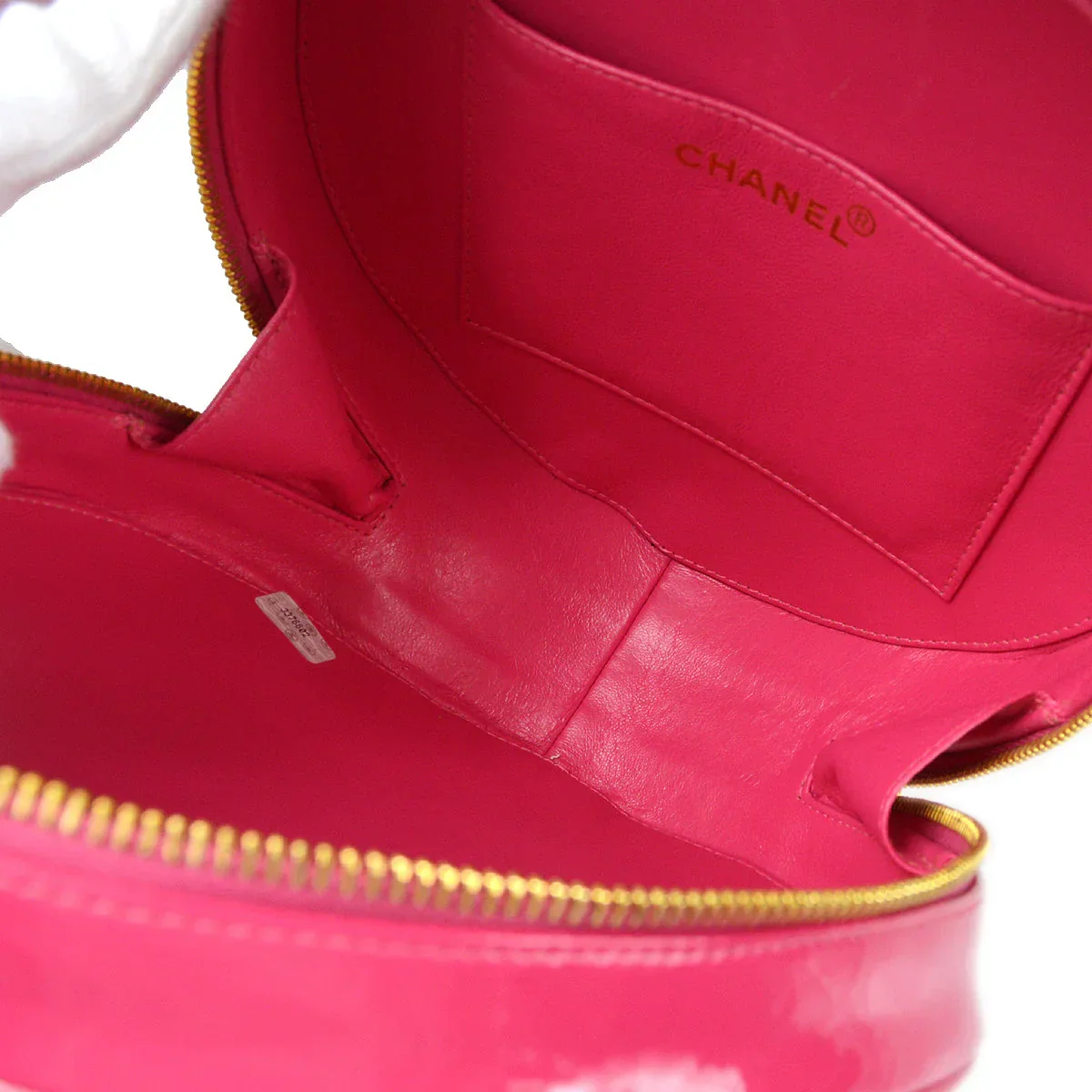 Chanel 1994-1996 Round Vanity Handbag Pink - Image 7