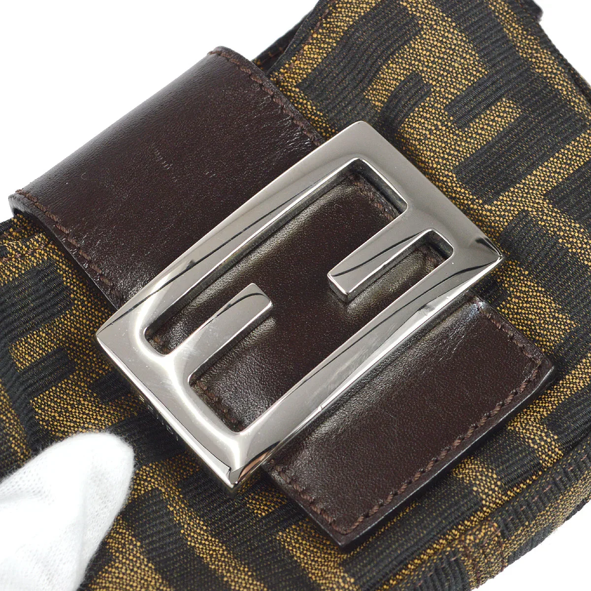Fendi Zucca Mini Handbag Brown - Image 4