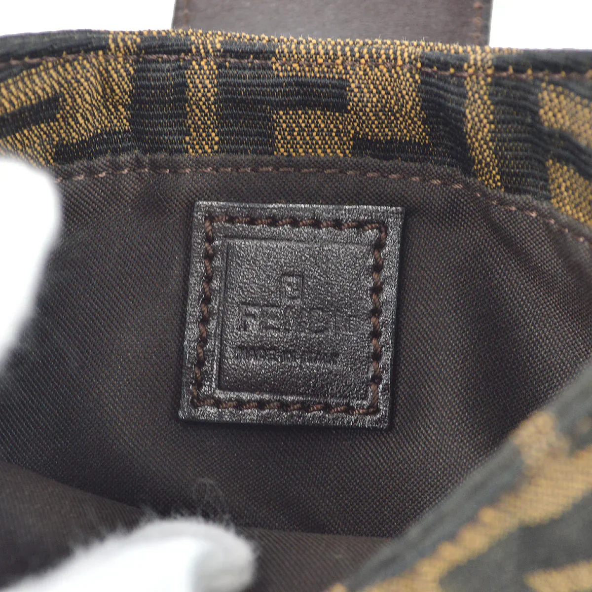 Fendi Zucca Mini Handbag Brown - Image 9