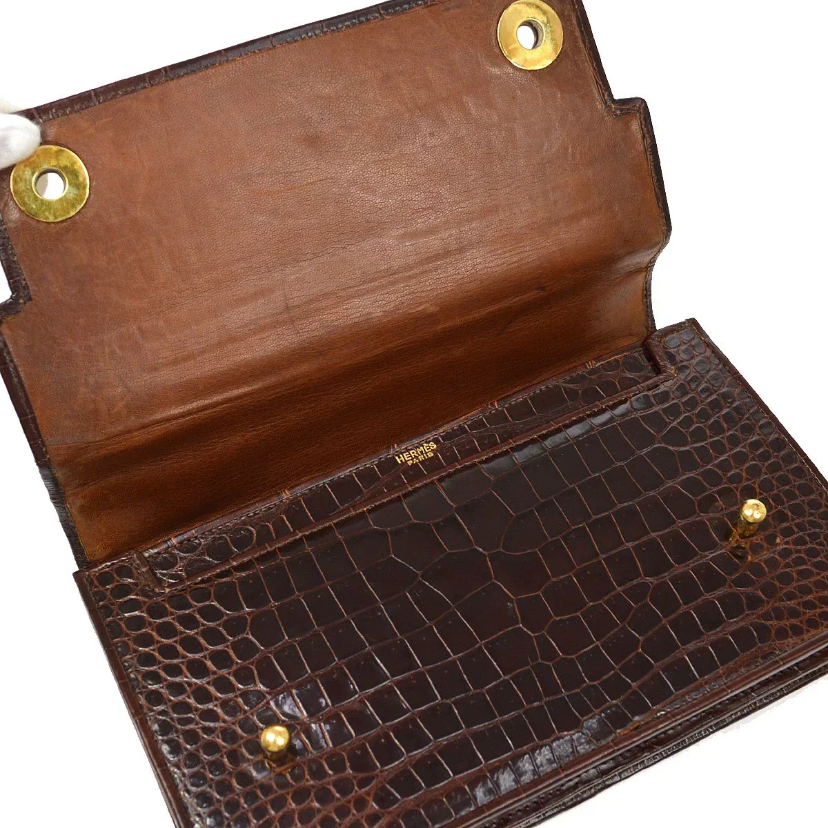 Hermes 1980s CrPiano Handbag - Image 7