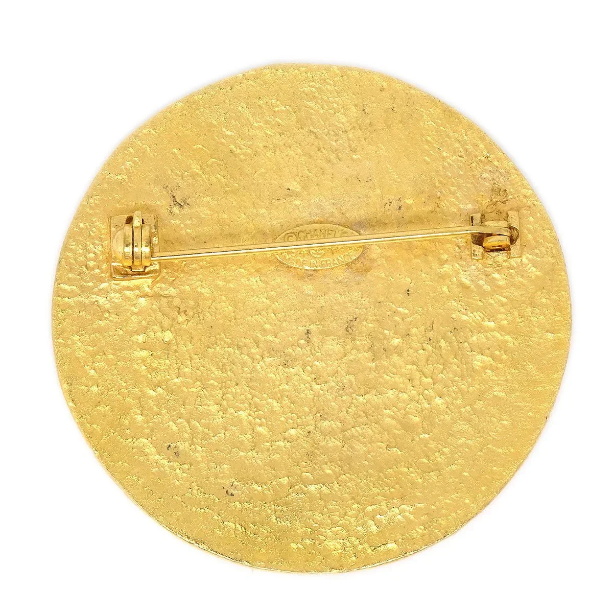 CHANEL Medallion Brooch Gold 94P - Image 2