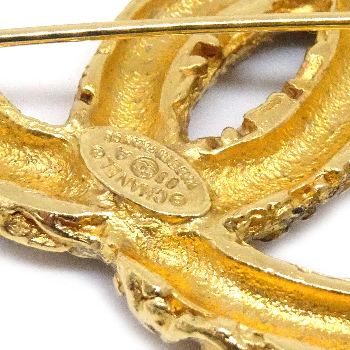 Chanel 1993 Florentine Filigree Tassel Brooch Small - Image 4