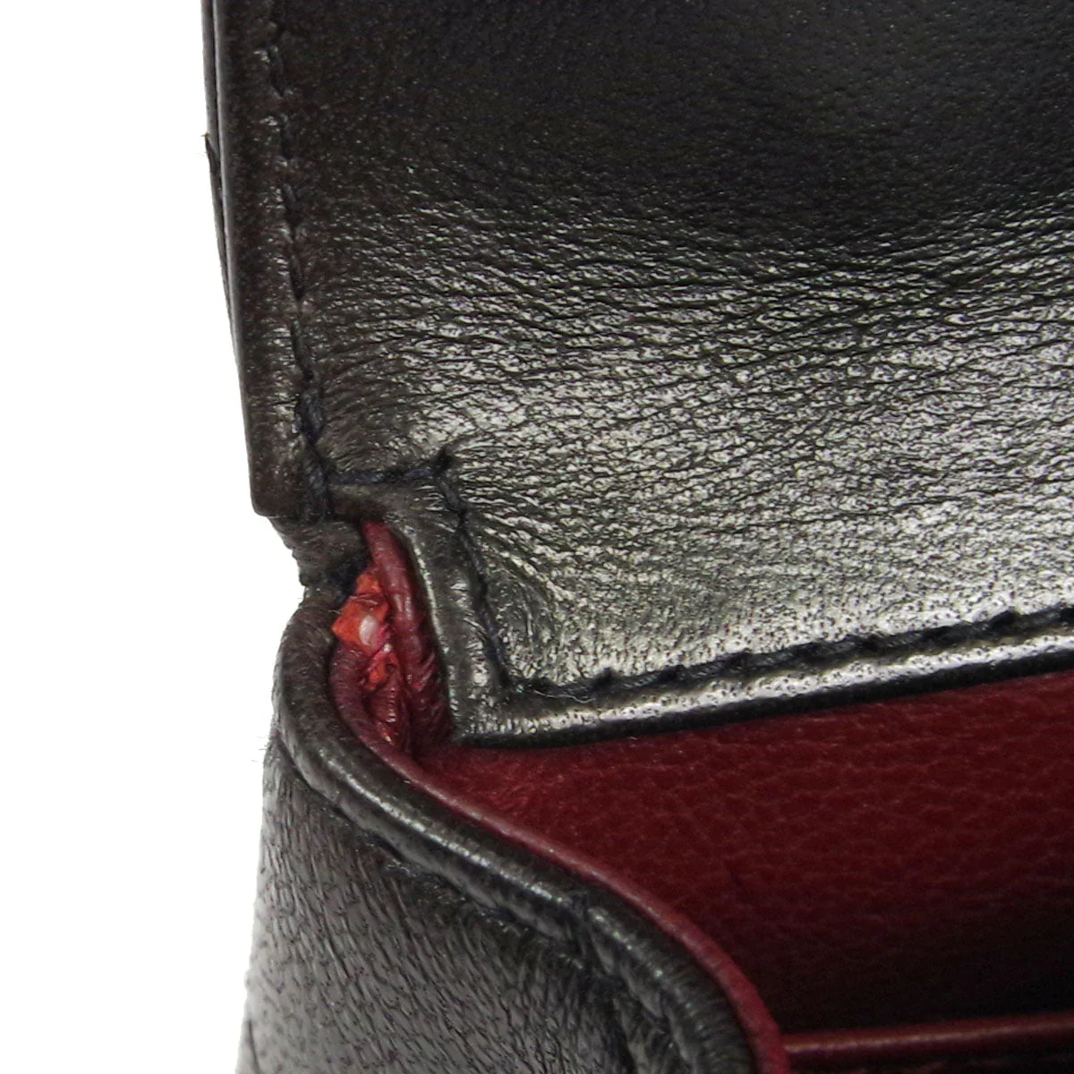 Chanel 1994 Black Lambskin Micro Classic Flap Handbag - Image 7