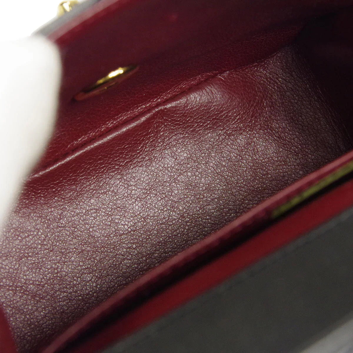 Chanel 1994 Black Lambskin Micro Classic Flap Handbag - Image 9