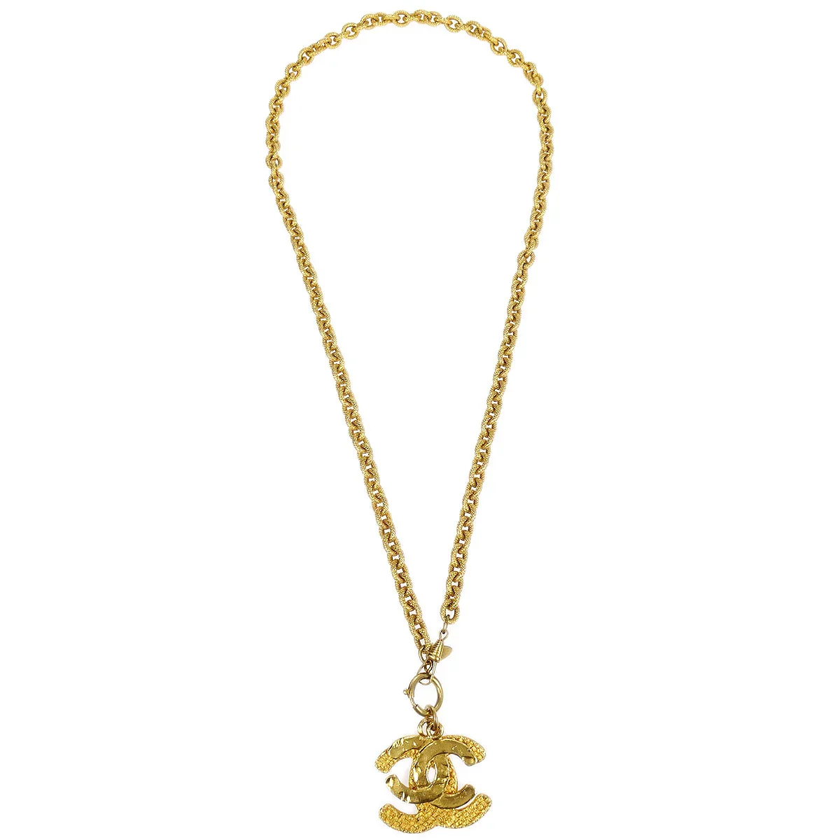 Chanel 1994 Gold Chain Pendant Necklace 6125/3052