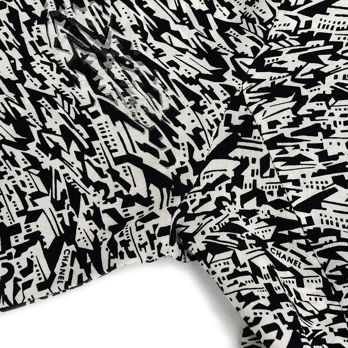 Chanel 2003 cruise city-print silk shirt #34 - Image 3