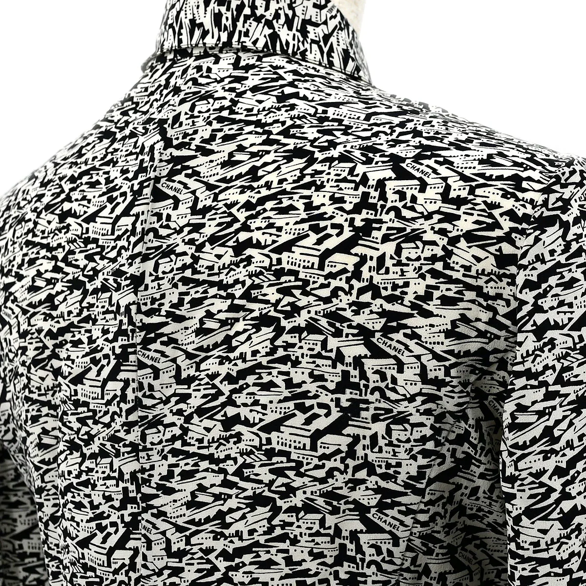 Chanel 2003 cruise city-print silk shirt #34 - Image 5