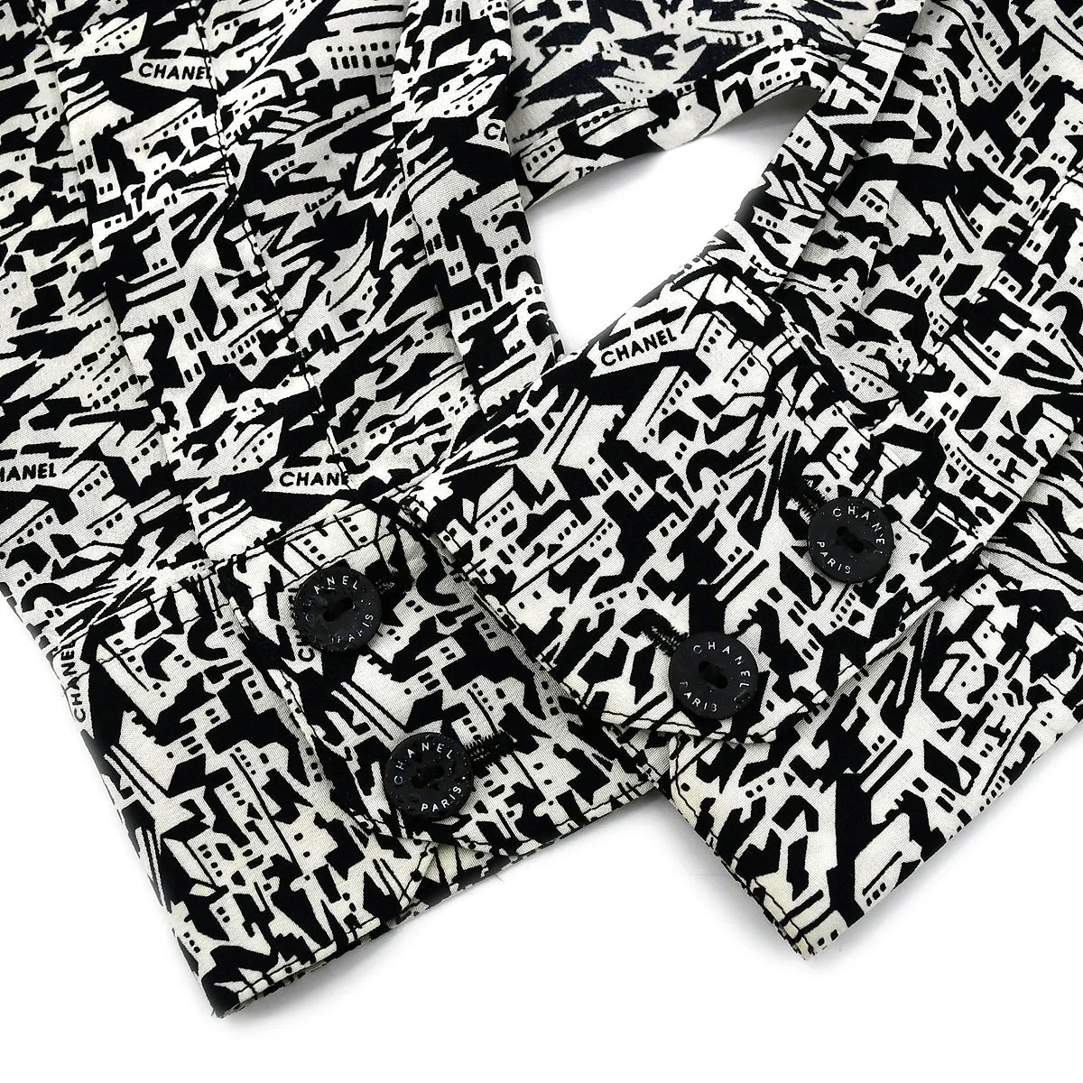 Chanel 2003 cruise city-print silk shirt #34 - Image 8