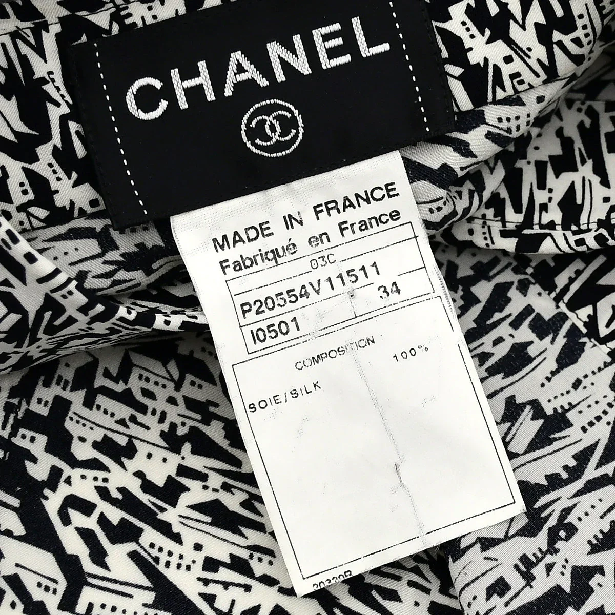 Chanel 2003 cruise city-print silk shirt #34 - Image 9