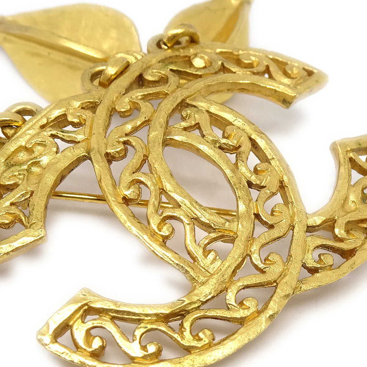 Chanel 1995 Fretwork Paisley CC Brooch - Image 2