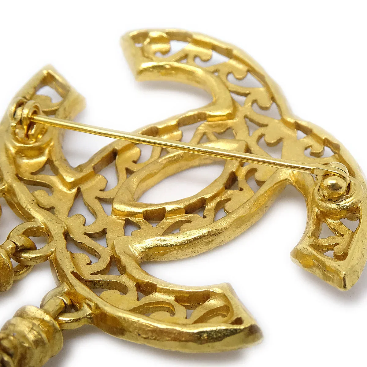 Chanel 1995 Fretwork Paisley CC Brooch - Image 3