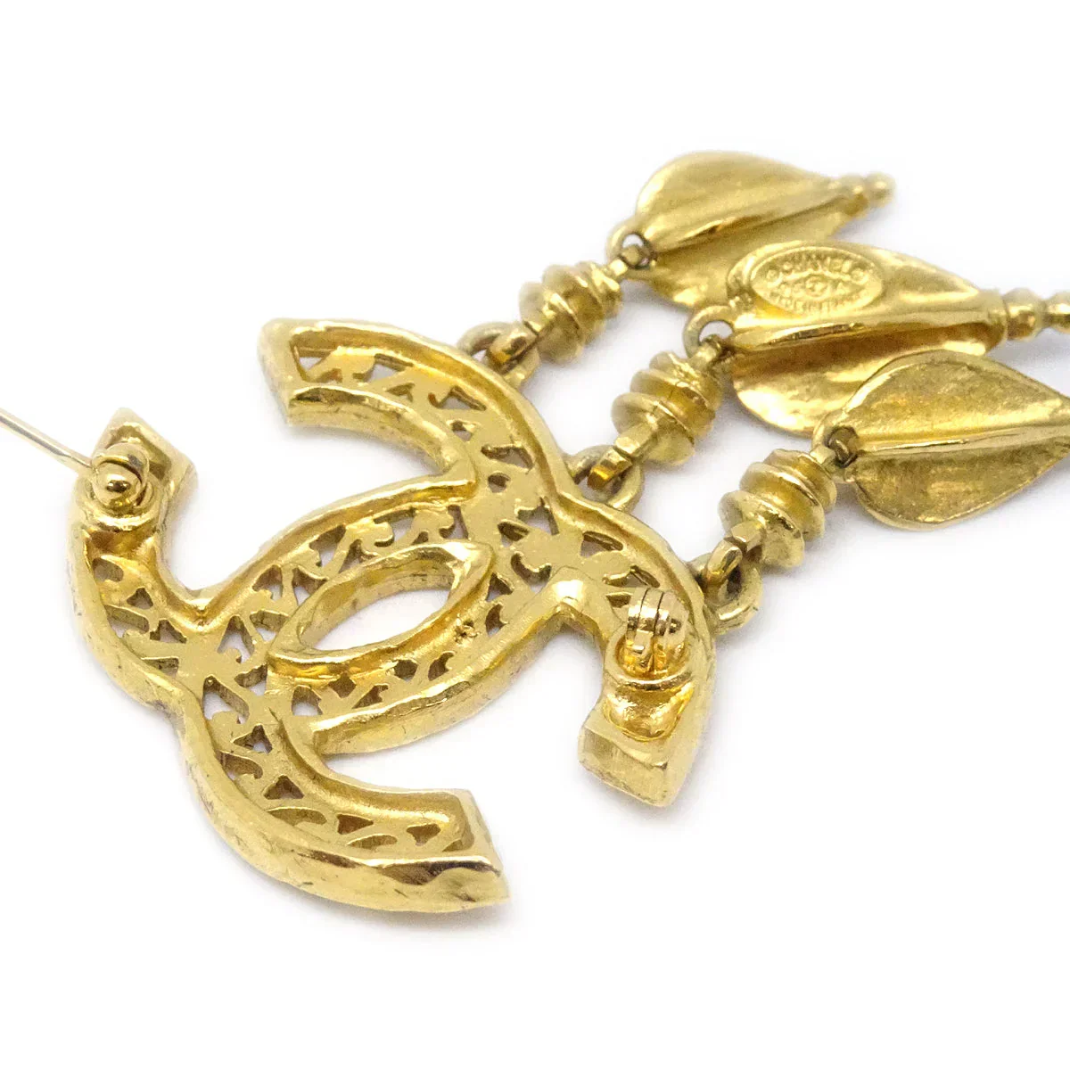 Chanel 1995 Fretwork Paisley CC Brooch - Image 3