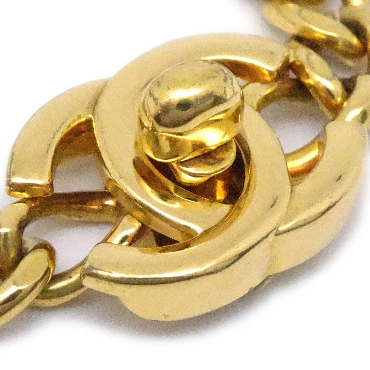 Chanel Turnlock Chain Bracelet Gold 96P - Image 2