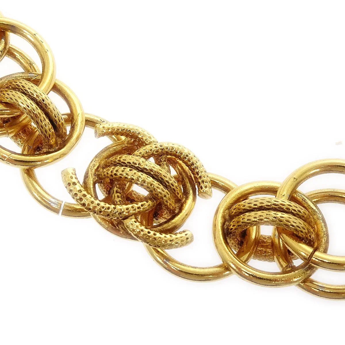 Chanel 1986-1994 Gold CC Necklace - Image 2