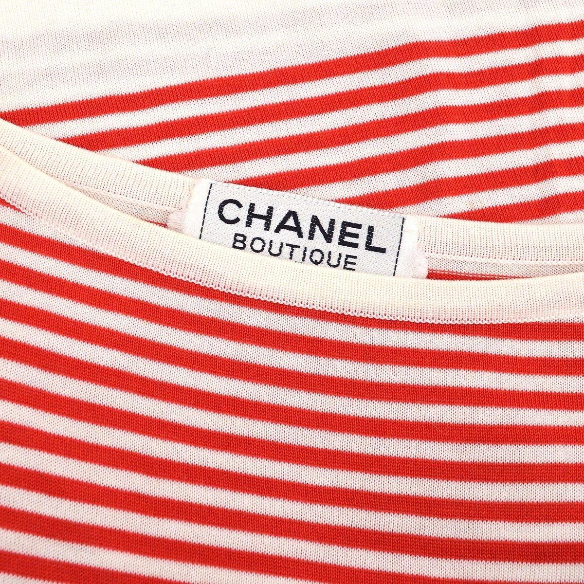 Chanel 1992 striped block mini dress #38 - Image 8