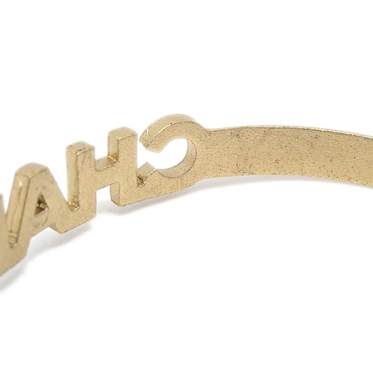 CHANEL 2001 Cruise Crystal & Gold CC Ring #52 and Logo Bangle Set - Image 2