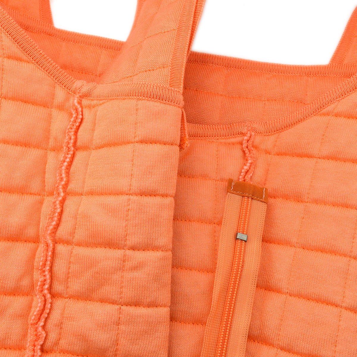 CHANEL 2000 Identification Orange Cotton Choco Bar Top #40 - Image 10
