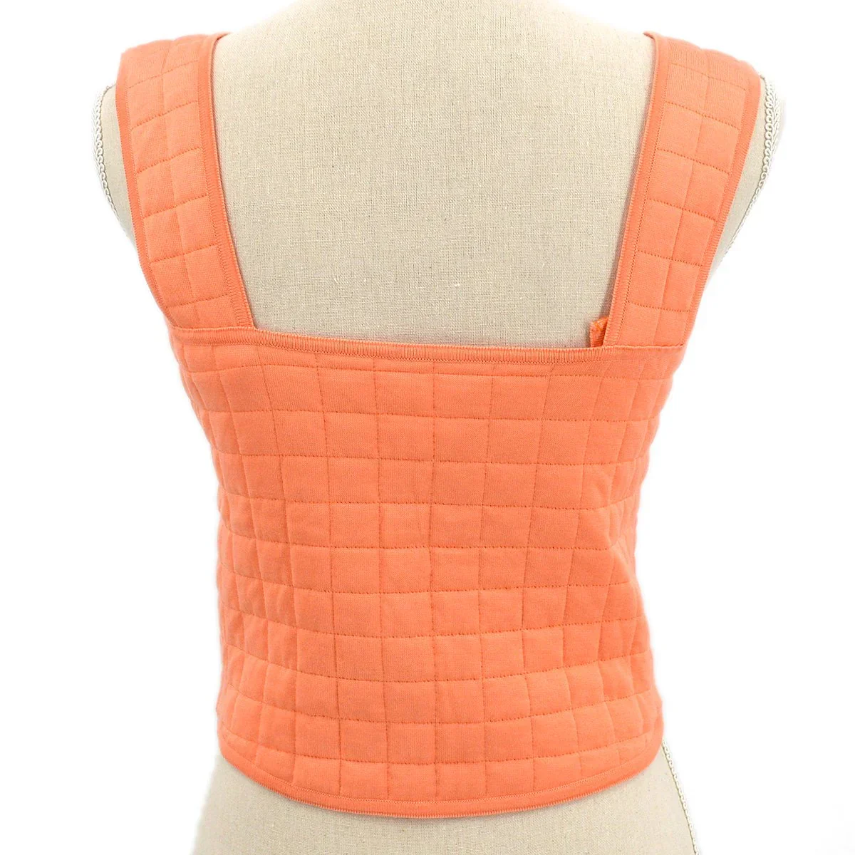 CHANEL 2000 Identification Orange Cotton Choco Bar Top #40 - Image 4