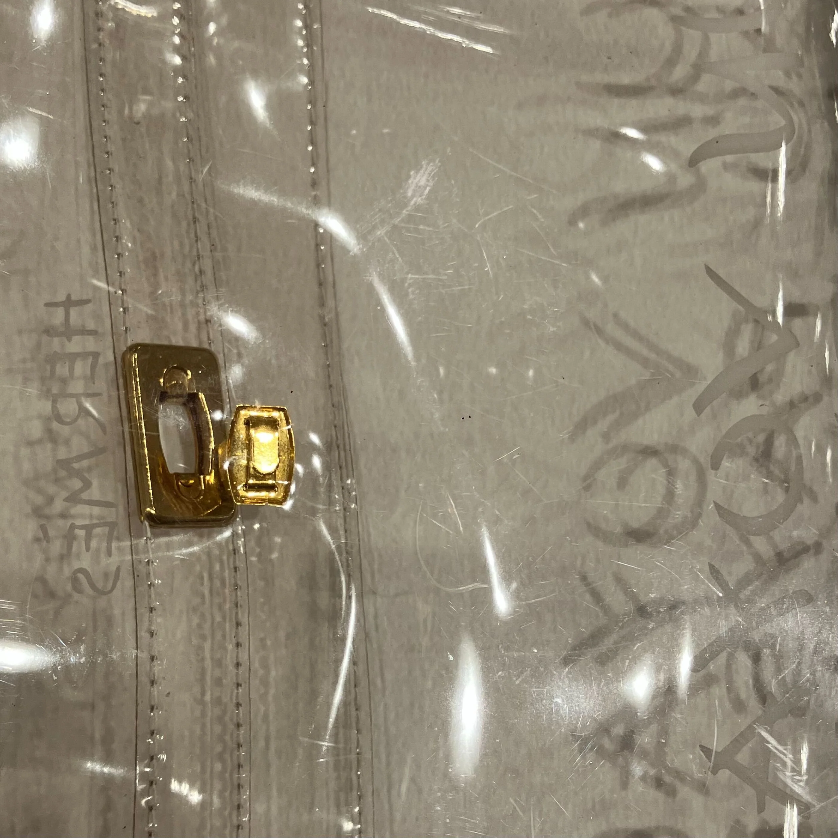 Hermes Clear PVC Kelly Beach Handbag - Image 13