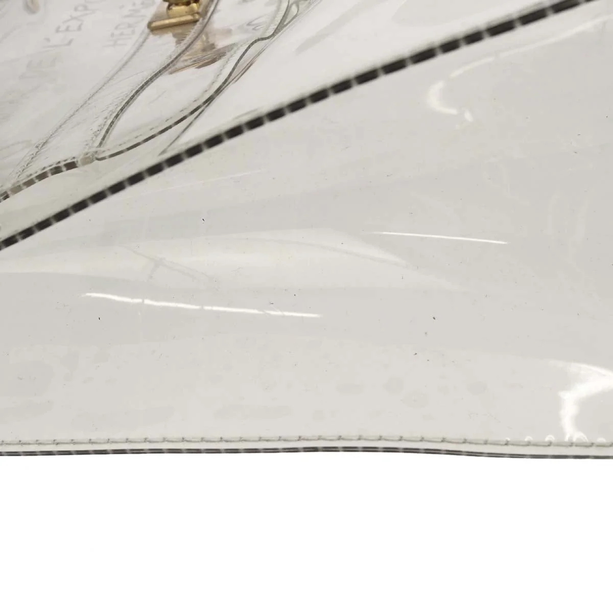 Hermes Clear PVC Kelly Beach Handbag - Image 8