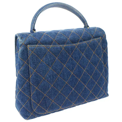 Chanel 1996-1997 Denim Quilted Kelly 30 - Image 3