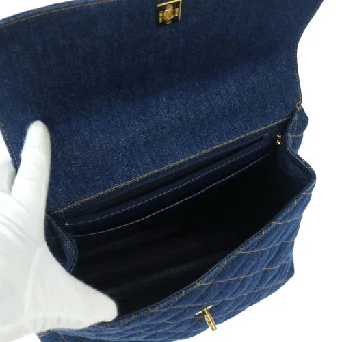Chanel 1996-1997 Denim Quilted Kelly 30 - Image 5