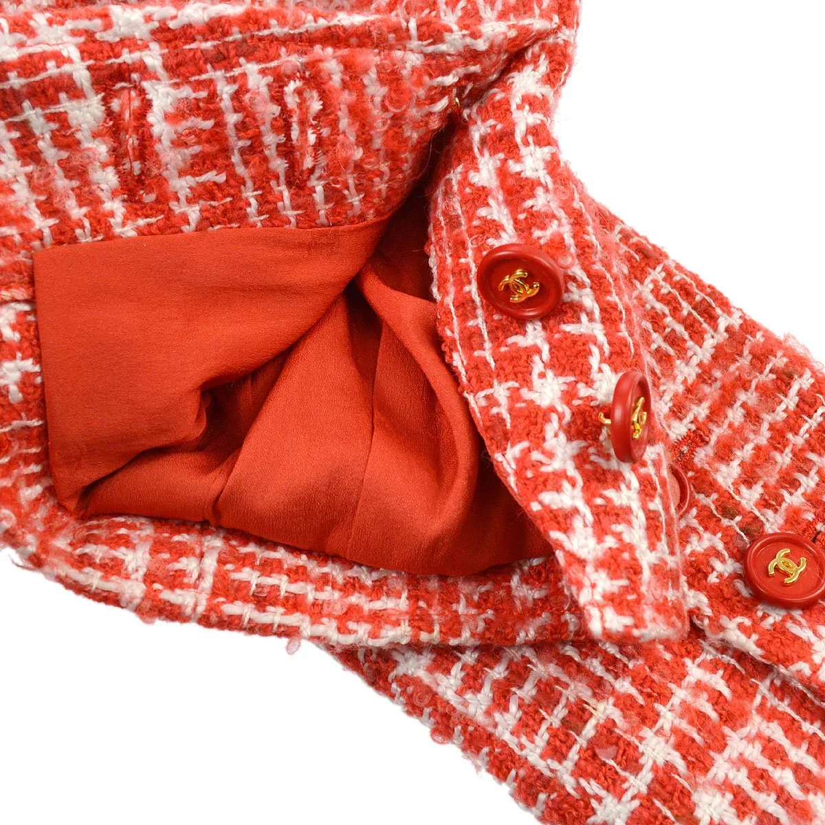 Chanel 1997 Spring checked tweed blazer #40 - Image 6