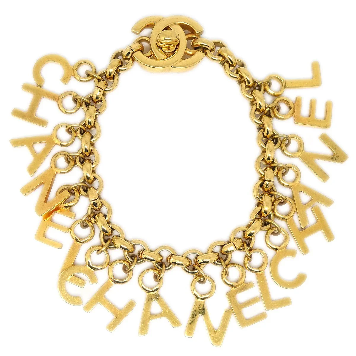 CHANEL 1996 Turnlock Bracelet Gold