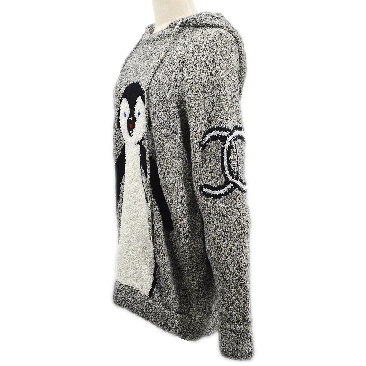 Chanel * 2007 CC penguin-motif knitted hoodie #42 - Image 2