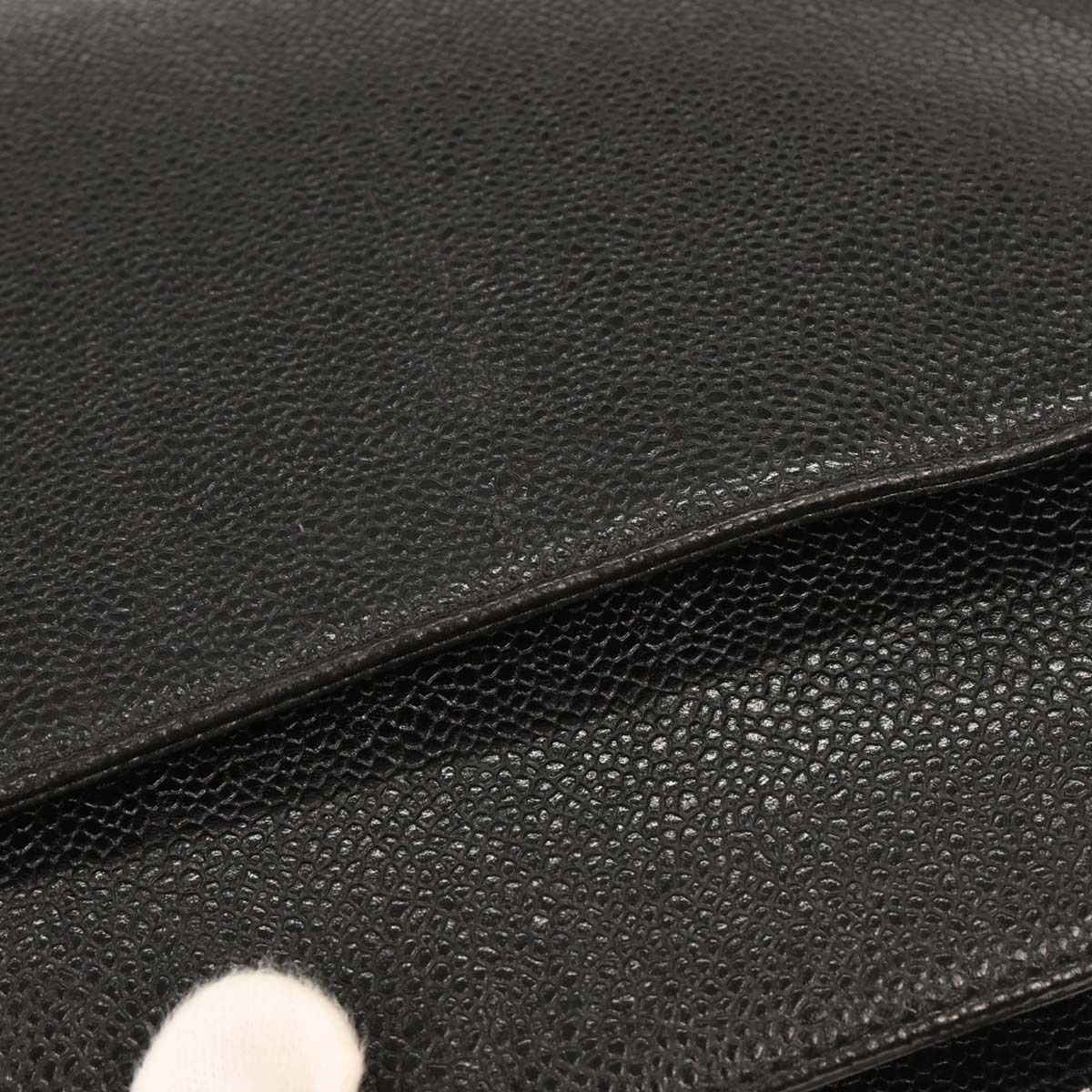 Chanel Black Caviar Triple CC Shoulder Tote Bag - Image 5