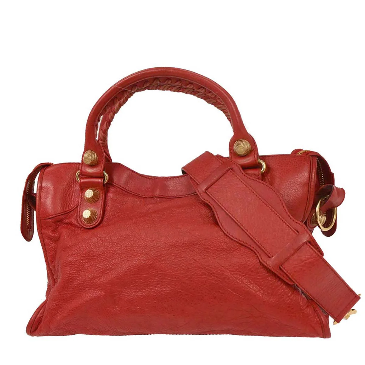 Balenciaga Red The City Handbag - Image 2