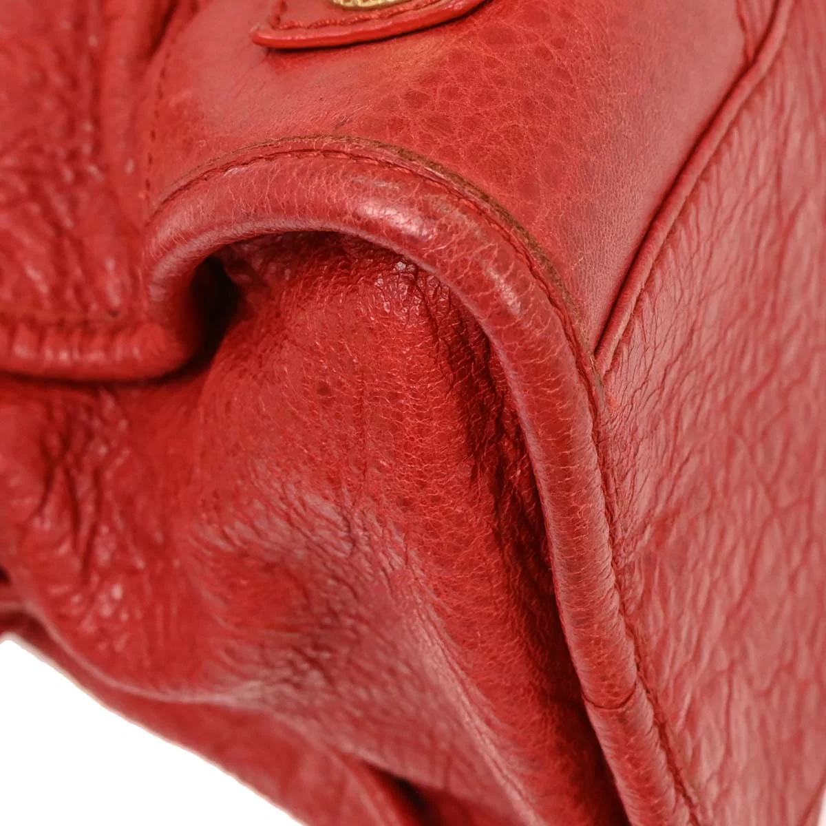 Balenciaga Red The City Handbag - Image 4