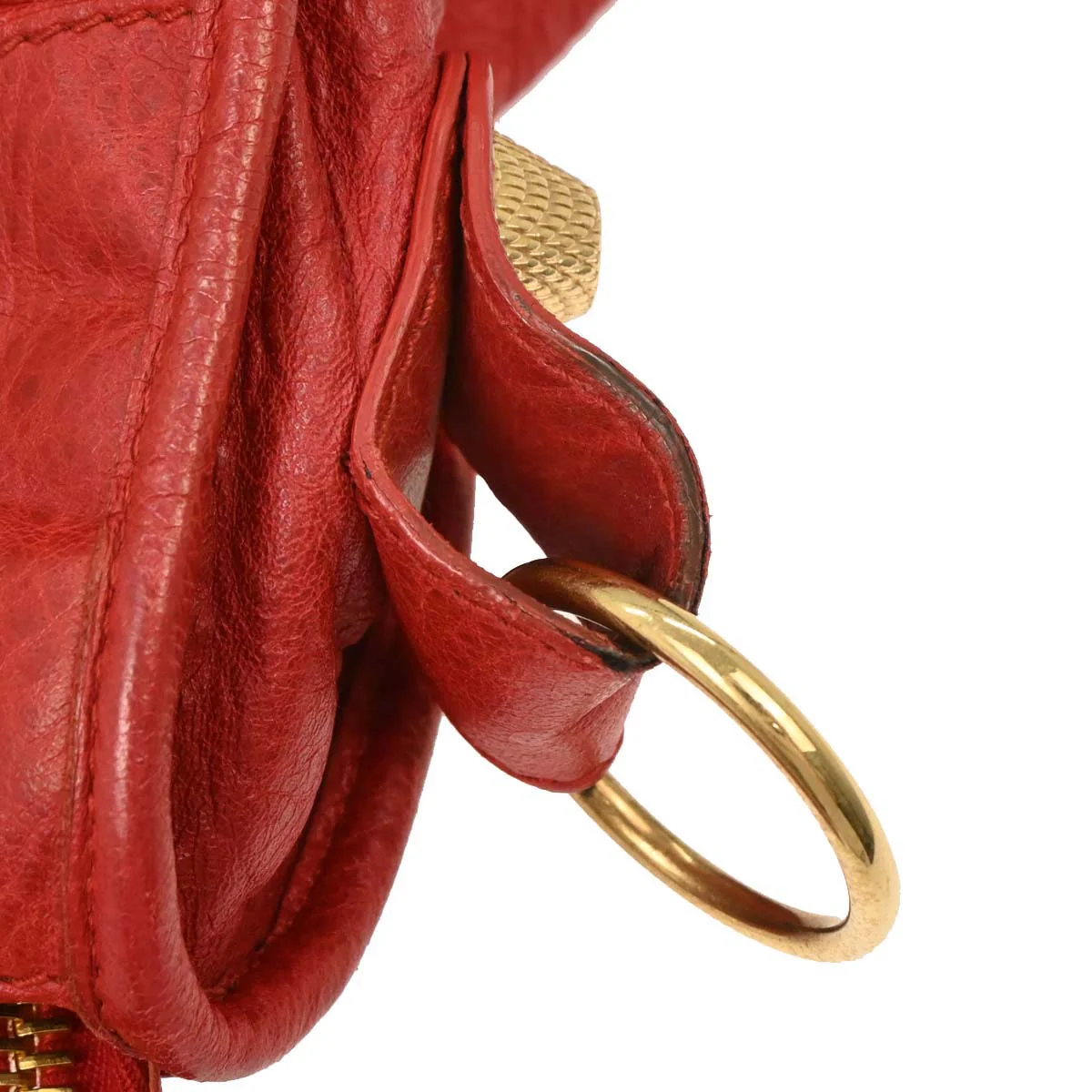 Balenciaga Red The City Handbag - Image 5